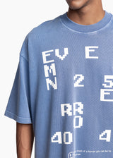 EVEMEN ERROR T-SHIRT - WASHED BLU