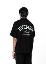 EVEMEN BOWLING SHIRT - BLACK