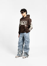 EVEMEN DRIFT HOODIE - BROWN