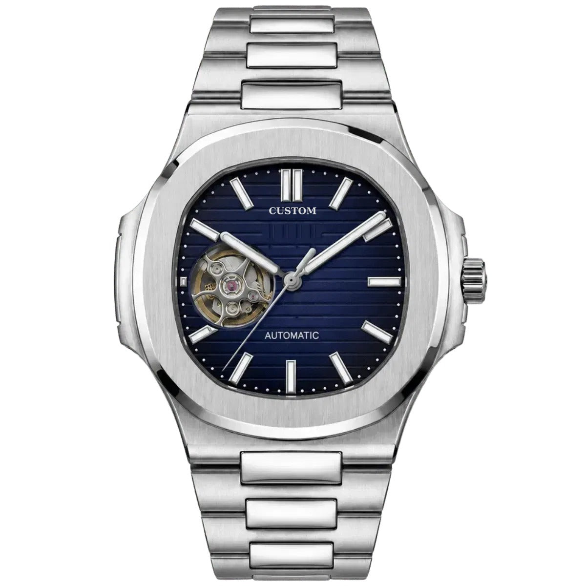 Build Your Own Nautilus Open Heart Navy Blue