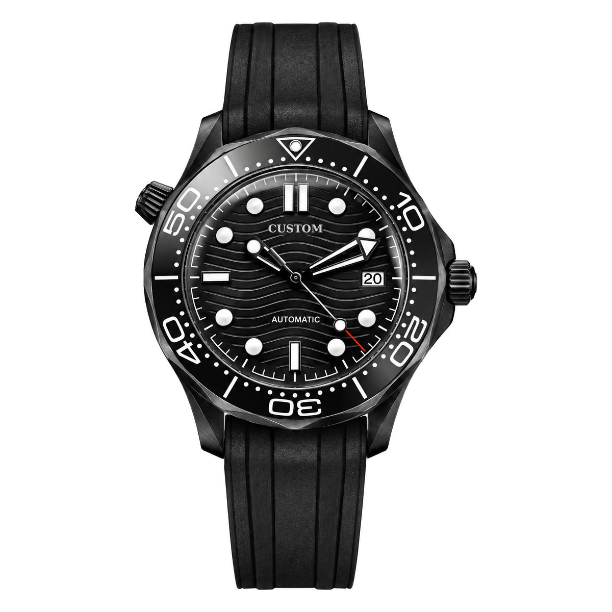 Build Your Own Seamaster Black Silicone