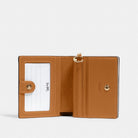 Coach Snap Wallet Gold Chalk