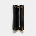 Coach Long Zip Around Wallet Gold Black