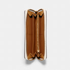 Coach Long Zip Around Wallet Gold Chalk