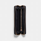 Coach Long Zip Around Wallet Gold Midnight