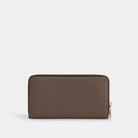 Coach Long Zip Around Wallet Gold Dark Stone