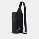 Coach Sullivan Pack In Blocked Signature Canvas Gunmetal Khaki Charcoal