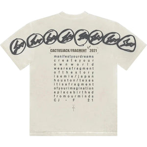 Cactus Jack by Travis Scott For Fragment Manifest Tee "White" - Dawntown