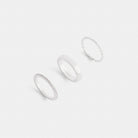 Coach Ring Set Silver