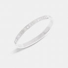 Coach Signature Pavé Hinged Bangle Silver
