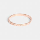 Coach Signature Pavé Hinged Bangle Rose Gold
