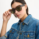 Coach Oversized Cat Eye Sunglasses Dark Tortoise