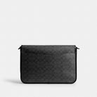 Coach Hitch Messenger Bag In Signature Canvas Charcoal