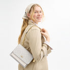 Coach Klare Crossbody Bag In Signature Canvas Gold White Chalk