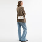 Coach Jet Shoulder Bag Brass Chalk