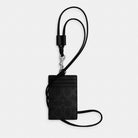 Coach Id Lanyard In Signature Canvas Black Signature