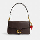 Coach Strawberry Bag Charm Brass Red