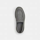 Men's Coach Loafer With Signature Print Charcoal