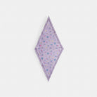 Coach Tossed Floral Print Silk Diamond Scarf Violet Mist