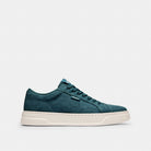 Men's Coach Canvas Sneaker In Signature Jacquard Dark Teal Chalk