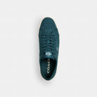Men's Coach Canvas Sneaker In Signature Jacquard Dark Teal Chalk
