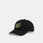 Coach Retro Sliced Lemon Print Baseball Hat Black Yellow
