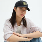 Coach Retro Sliced Lemon Print Baseball Hat Black Yellow