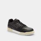 Men's Coach Soho Sneaker With Signature Canvas Charcoal Black