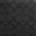 Coach Small Travel Kit In Signature Canvas Gunmetal Charcoal Black