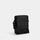 Coach Sullivan Crossbody Bag In Signature Canvas Gunmetal Charcoal Black