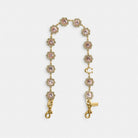 Coach Short Jewelry Chain Strap Brass Pink Multi