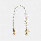 Coach Short Pearl Strap Brass Chalk