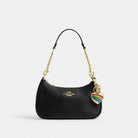 Coach Heart Bag Charm Gold Multi