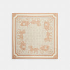 Coach Signature Horse And Carriage Print Silk Square Scarf Taupe