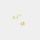 Coach Signature Clip On Earrings Gold