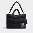 Coach Coachtopia Loop Tote With Wavy Quilting Black 2