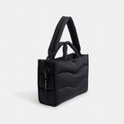 Coach Coachtopia Loop Tote With Wavy Quilting Black 2