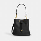 Coach Rowan Bucket Bag Gold Black