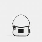 Coach Stadium Swinger Bag Silver Black
