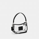 Coach Stadium Swinger Bag Silver Black