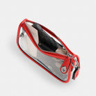 Coach Stadium Swinger Bag Silver Sport Red