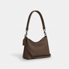 Coach Laurel Small Shoulder Bag Gunmetal Dark Stone