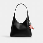 Coach Bunny Bag Charm Silver Pink