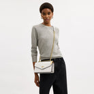 Coach Klare Envelope Crossbody Bag Gold Chalk
