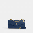 Coach Klare Envelope Crossbody Bag Gold Deep Blue