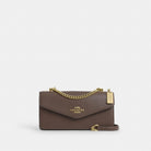 Coach Klare Envelope Crossbody Bag Gold Dark Stone