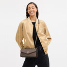 Coach Klare Envelope Crossbody Bag Gold Dark Stone