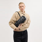 Coach Asher Shoulder Bag Silver Black