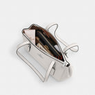 Coach Asher Shoulder Bag Silver Chalk