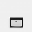 Coach Slim Id Card Case Silver Black